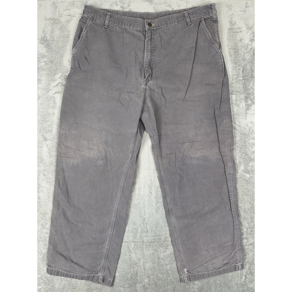 Carhartt Cargo Pants 42x30 Mens Gray Original Dungaree Fit B175 CHR